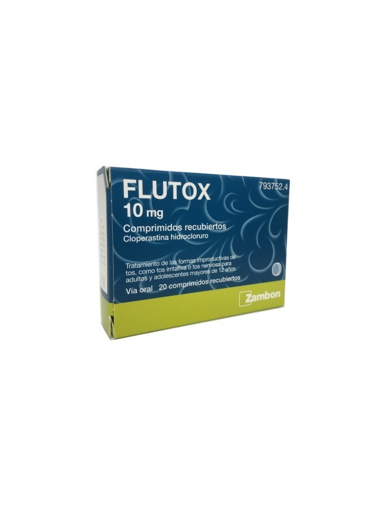 FLUTOX 10 MG 20 COMPRIMIDOS RECUBIERTOS