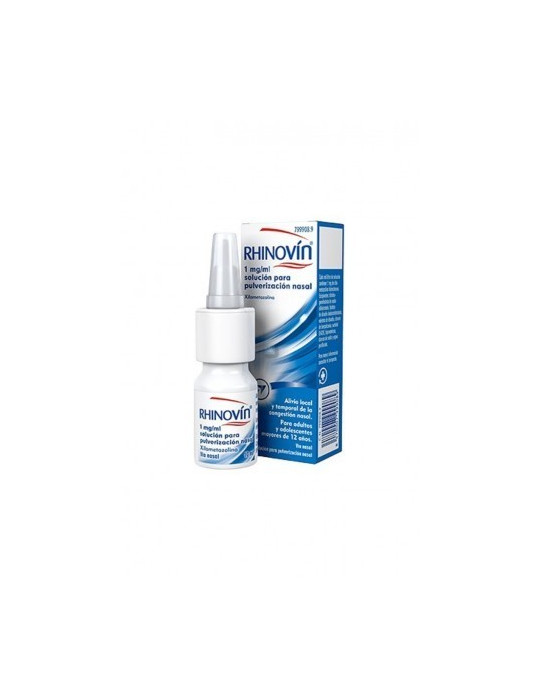 RHINOVIN 1 MG/ML SOLUCION PARA PULVERIZACION NASAL 1 FRASCO 10 ML