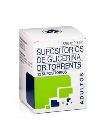 SUPOSITORIOS DE GLICERINA DR. TORRENTS ADULTOS 3,27 G 12 SUPOSITORIOS