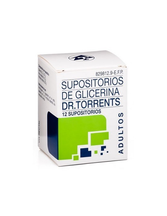 SUPOSITORIOS DE GLICERINA DR. TORRENTS ADULTOS 3,27 G 12 SUPOSITORIOS