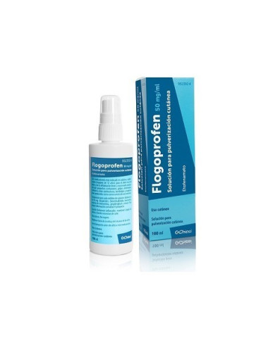 FLOGOPROFEN 50 MG/ML SOLUCION PARA PULVERIZACION CUTANEA 1 FRASCO 100 ML