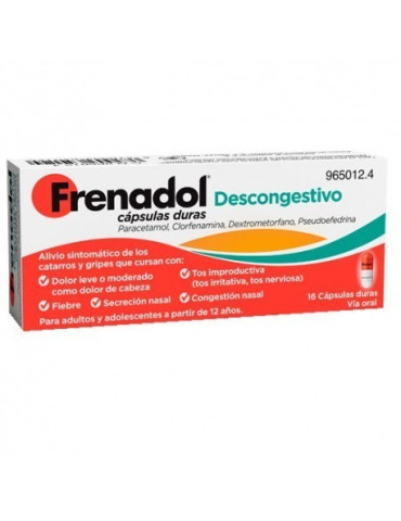 FRENADOL DESCONGESTIVO 16 CAPSULAS
