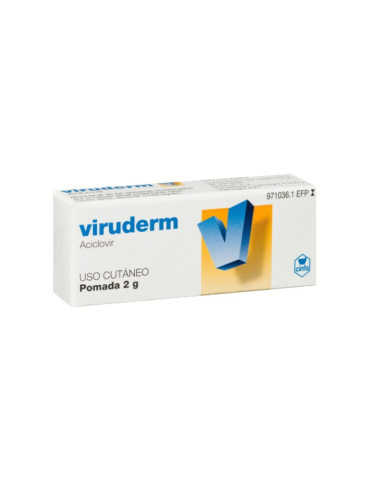 VIRUDERM 50 MG/G POMADA 1 TUBO 2 G