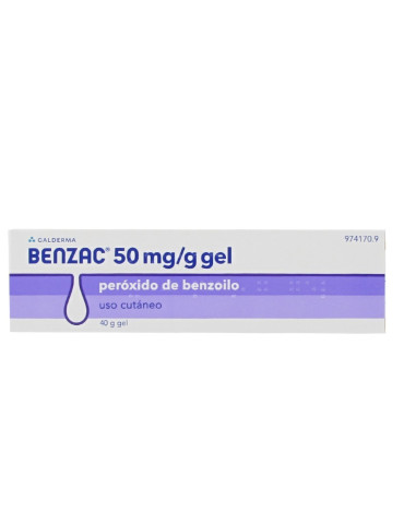 BENZAC 50 MG/G GEL CUTANEO 1 TUBO 40 G