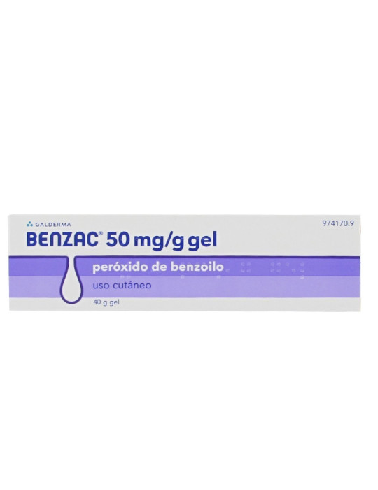 BENZAC 50 MG/G GEL CUTANEO 1 TUBO 40 G