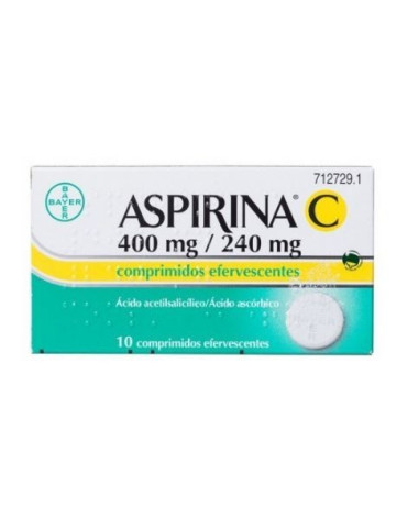ASPIRINA C 400 MG/240 MG 20 COMPRIMIDOS EFERVESCENTES 2