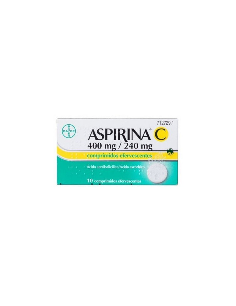 ASPIRINA C 400 MG/240 MG 20 COMPRIMIDOS EFERVESCENTES
