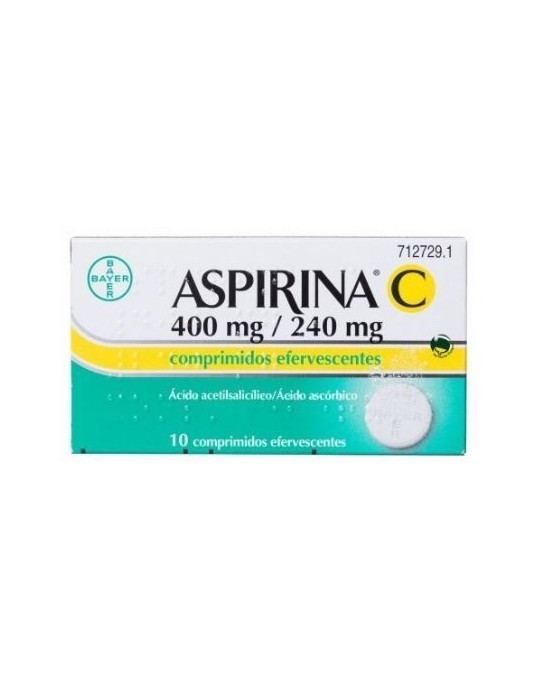 ASPIRINA C 400 MG/240 MG 20 COMPRIMIDOS EFERVESCENTES