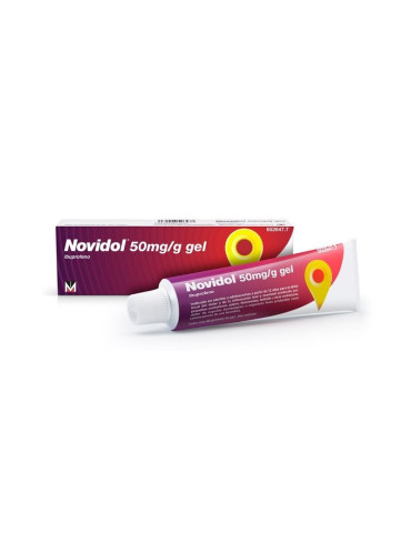 NOVIDOL 50 MG/G GEL CUTANEO 1 TUBO 60 G 2
