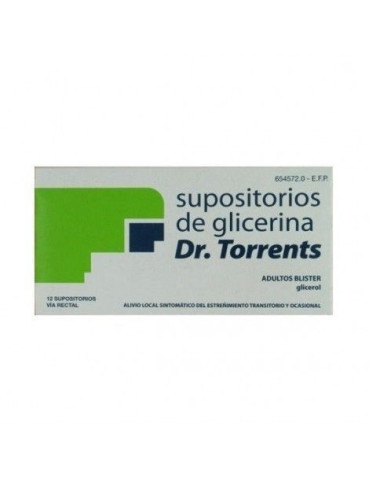 SUPOSITORIOS DE GLICERINA DR. TORRENTS ADULTOS 3,27 G 12 SUPOSITORIOS (BLISTER) 2