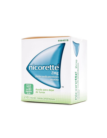 NICORETTE 2 MG 210 CHICLES MEDICAMENTOSOS 2