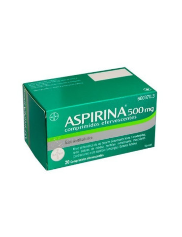 ASPIRINA 500 MG 20 COMPRIMIDOS EFERVESCENTES 2