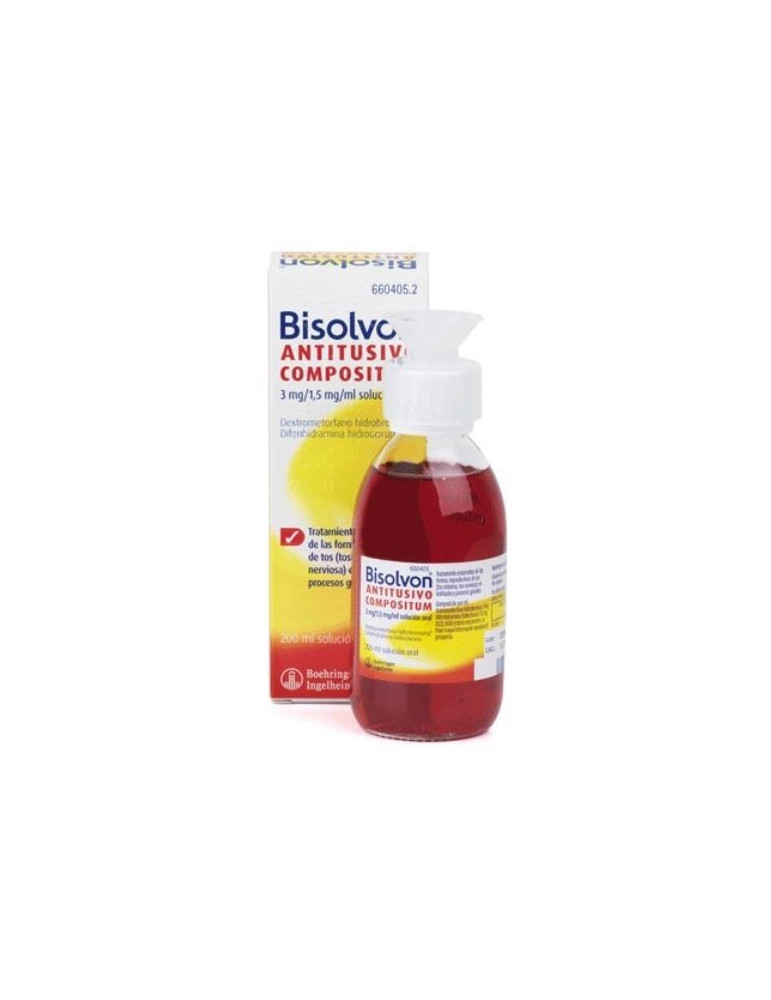 BISOLVON ANTITUSIVO COMPOSITUM 3 MG/ML + 1,5 MG/ML SOLUCION ORAL 1 FRASCO 200 ML