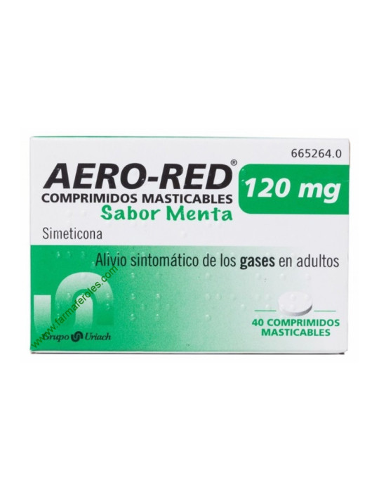 AERO RED 120 MG 40 COMPRIMIDOS MASTICABLES (SABOR MENTA)