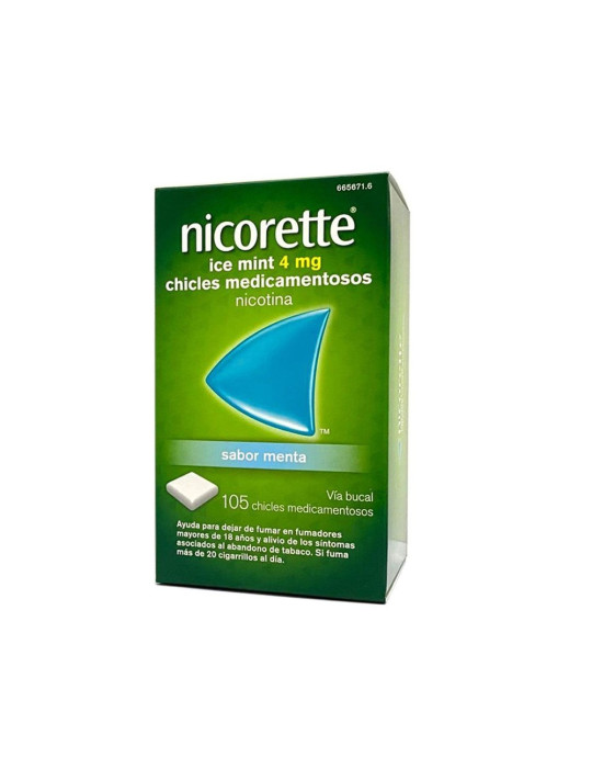 NICORETTE ICE MINT 4 MG 105 CHICLES MEDICAMENTOSOS