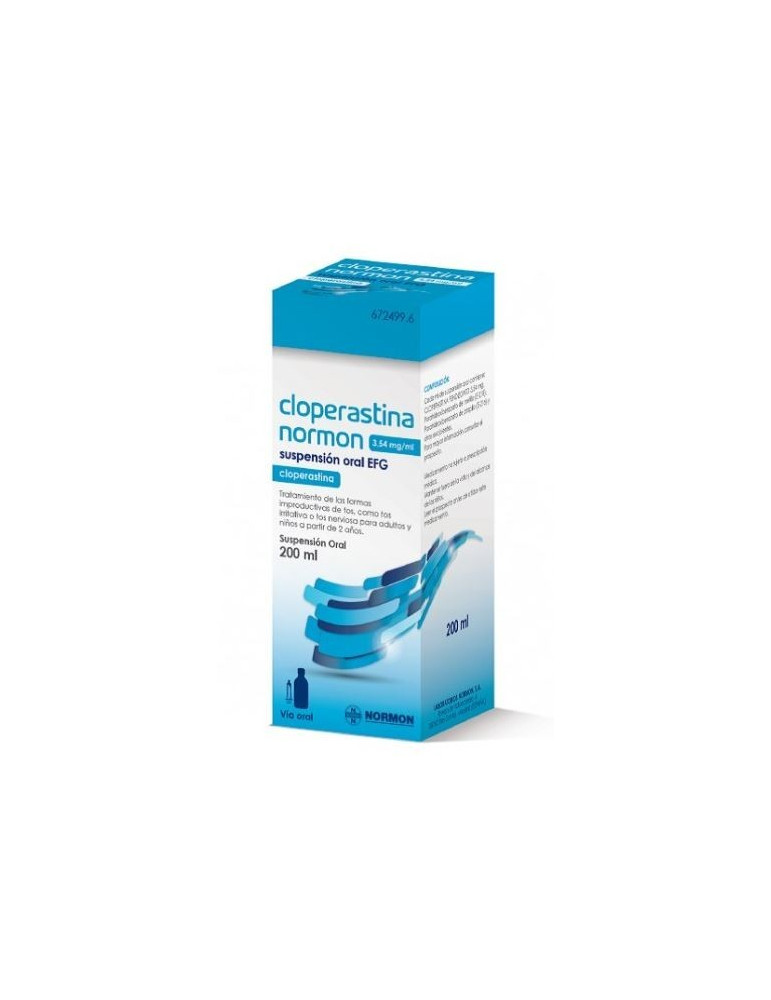 CLOPERASTINA NORMON EFG 3,54 MG/ML SUSPENSION ORAL 1 FRASCO 200 ML