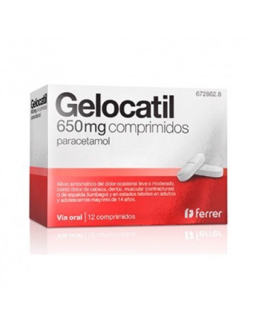 GELOCATIL 650 MG 12 COMPRIMIDOS (TIRAS) 2