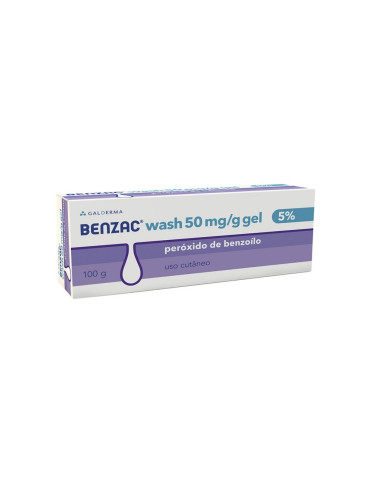 BENZAC WASH 50 MG/G GEL CUTANEO 1 TUBO 100 G 2