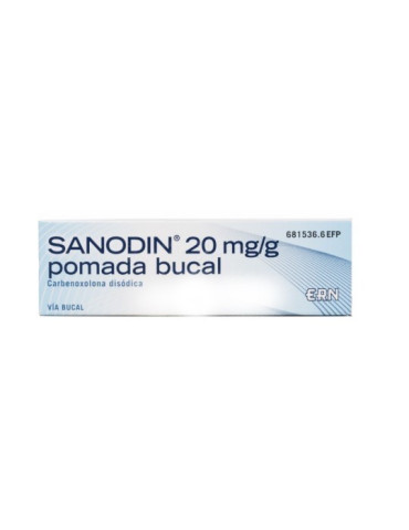 SANODIN 20 MG/G POMADA BUCAL 1 TUBO 15 G 2