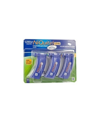 NIQUITIN 1,5 MG 60 COMPRIMIDOS PARA CHUPAR (SABOR MENTA) 2