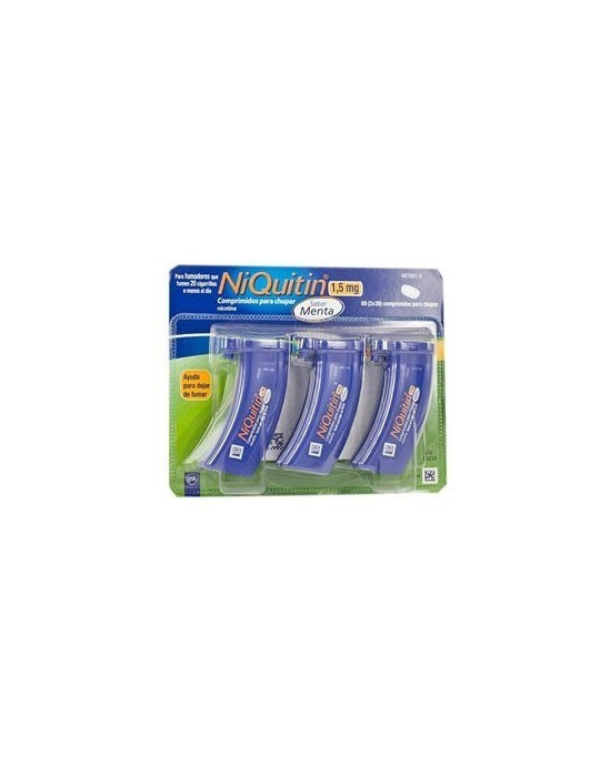 NIQUITIN 1,5 MG 60 COMPRIMIDOS PARA CHUPAR (SABOR MENTA)