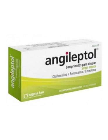 ANGILEPTOL 30 COMPRIMIDOS PARA CHUPAR (SABOR MENTA) 2