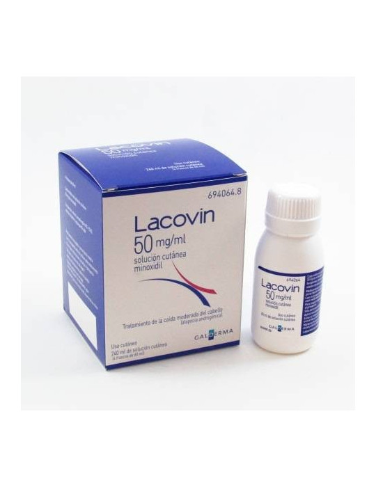 LACOVIN 50 MG/ML SOLUCION CUTANEA 4 FRASCOS 60 ML