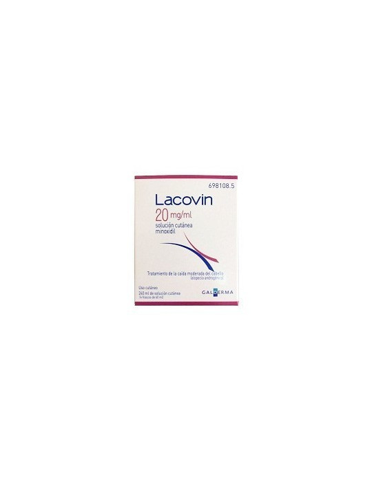 LACOVIN 20 MG/ML SOLUCION CUTANEA 4 FRASCOS 60 ML