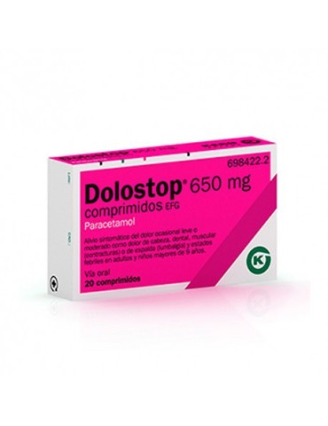 DOLOSTOP 650 MG 20 COMPRIMIDOS 2