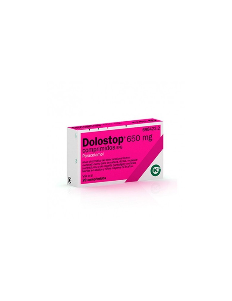 DOLOSTOP 650 MG 20 COMPRIMIDOS