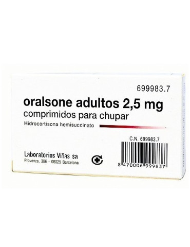 ORALSONE ADULTOS 2,5 MG 12 COMPRIMIDOS PARA CHUPAR 2