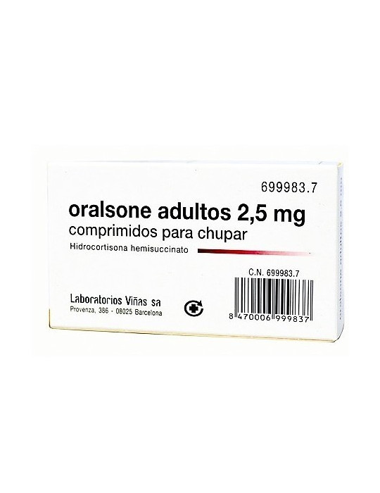 ORALSONE ADULTOS 2,5 MG 12 COMPRIMIDOS PARA CHUPAR