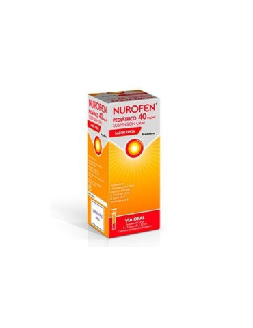 NUROFEN PEDIATRICO 40 MG/ML SUSPENSION ORAL 1 FRASCO 150 ML (SABOR FRESA) 2