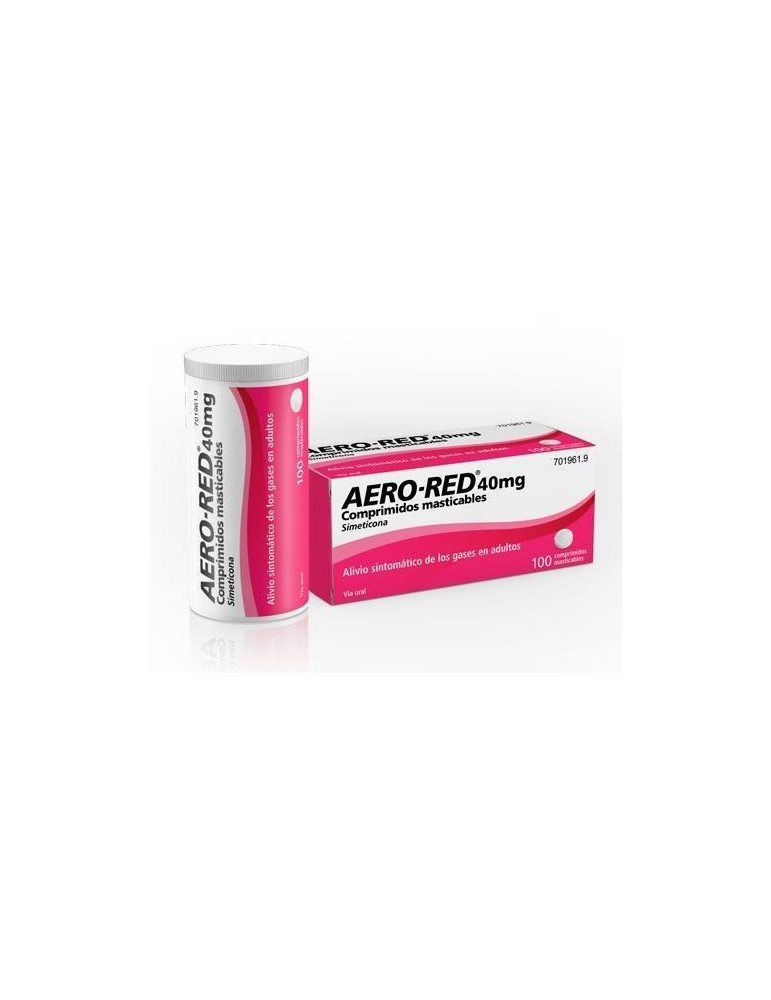 AERO RED 40 MG 100 COMPRIMIDOS MASTICABLES