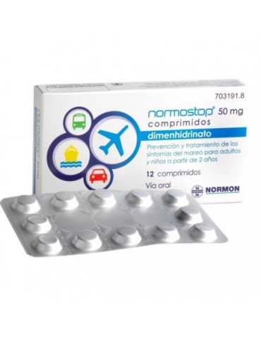 NORMOSTOP 50 MG 12 COMPRIMIDOS 2