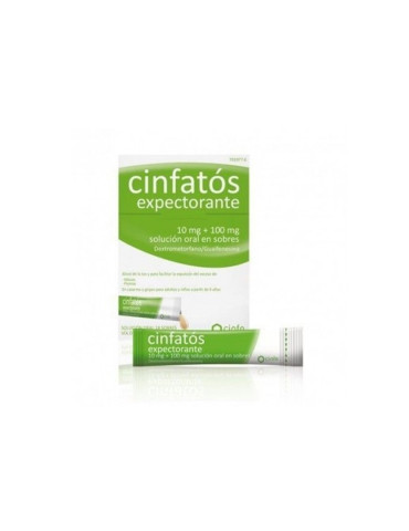 CINFATOS EXPECTORANTE 10 MG/100 MG 18 SOBRES SOLUCION ORAL 2
