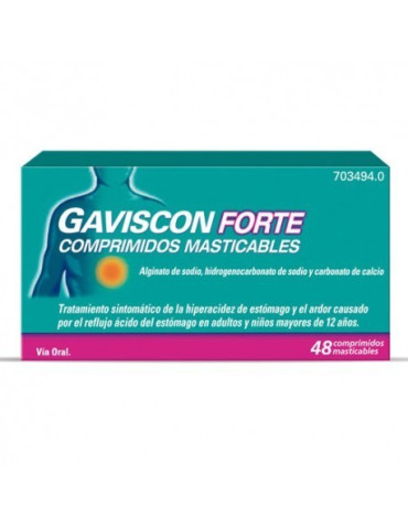GAVISCON FORTE 48 COMPRIMIDOS MASTICABLES 2