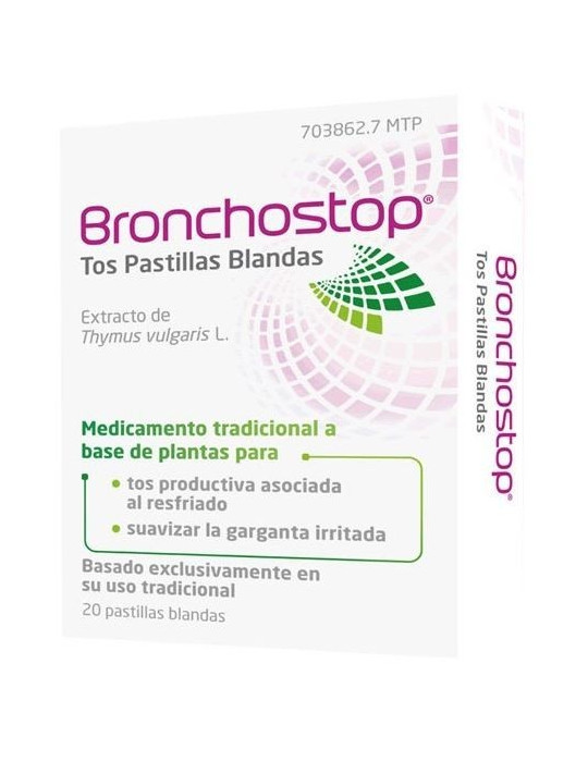 BRONCHOSTOP TOS 20 PASTILLAS BLANDAS PARA CHUPAR