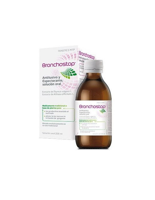 BRONCHOSTOP ANTITUSIVO Y EXPECTORANTE SOLUCION ORAL 1 FRASCO 200 ML