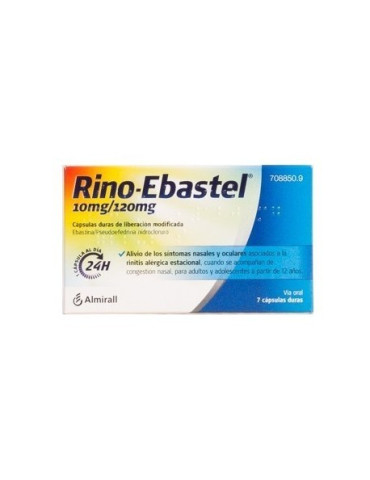 RINO-EBASTEL 10 MG/120 MG 7 CAPSULAS LIBERACION MODIFICADA 2