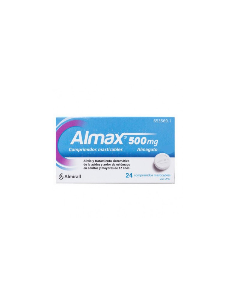 ALMAX 500 MG 24 COMPRIMIDOS MASTICABLES