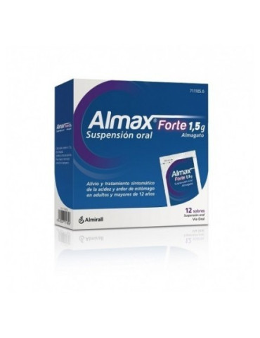 ALMAX FORTE 1,5 G 12 SOBRES SUSPENSION ORAL 2