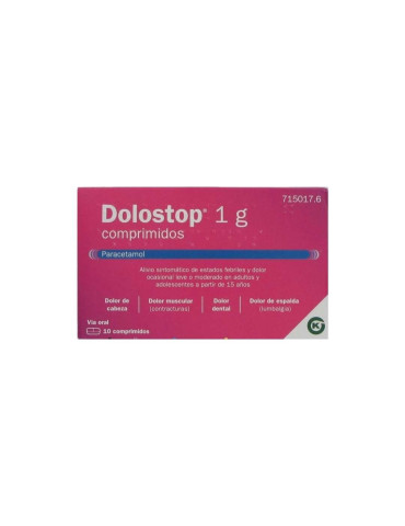 DOLOSTOP 1 G 10 COMPRIMIDOS 2