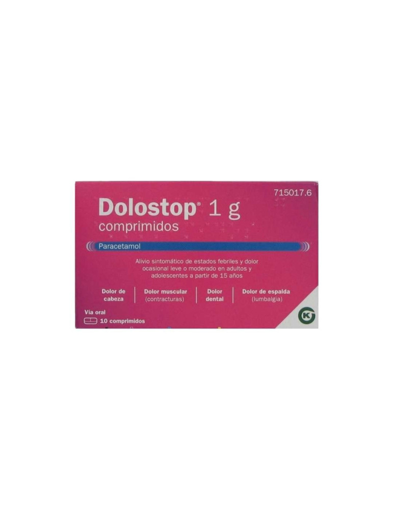 DOLOSTOP 1 G 10 COMPRIMIDOS
