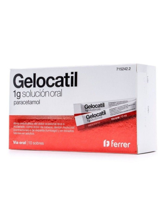 GELOCATIL 1 G 10 SOBRES SOLUCION ORAL