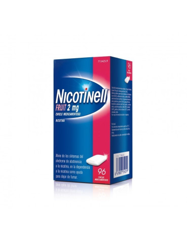 NICOTINELL FRUIT 2 MG 96 CHICLES MEDICAMENTOSOS 2