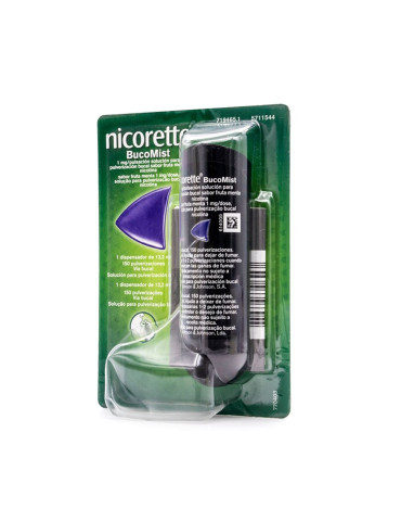 NICORETTE BUCOMIST 1 MG/PULSACION SOLUCION PARA PULVERIZACION BUCAL 1 ENVASE 13,2 ML (150 DOSIS) (SA 2