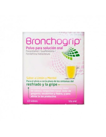 BRONCHOGRIP 10 SOBRES POLVO PARA SOLUCION ORAL 2
