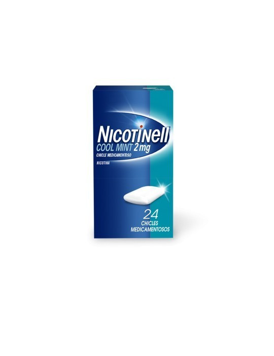 NICOTINELL COOL MINT 2 MG 24 CHICLES MEDICAMENTOSOS