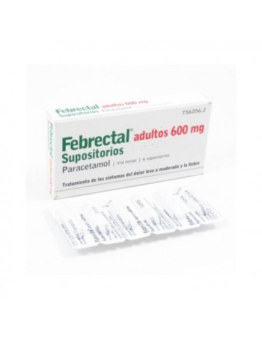 FEBRECTAL ADULTOS 600 MG 6 SUPOSITORIOS 2